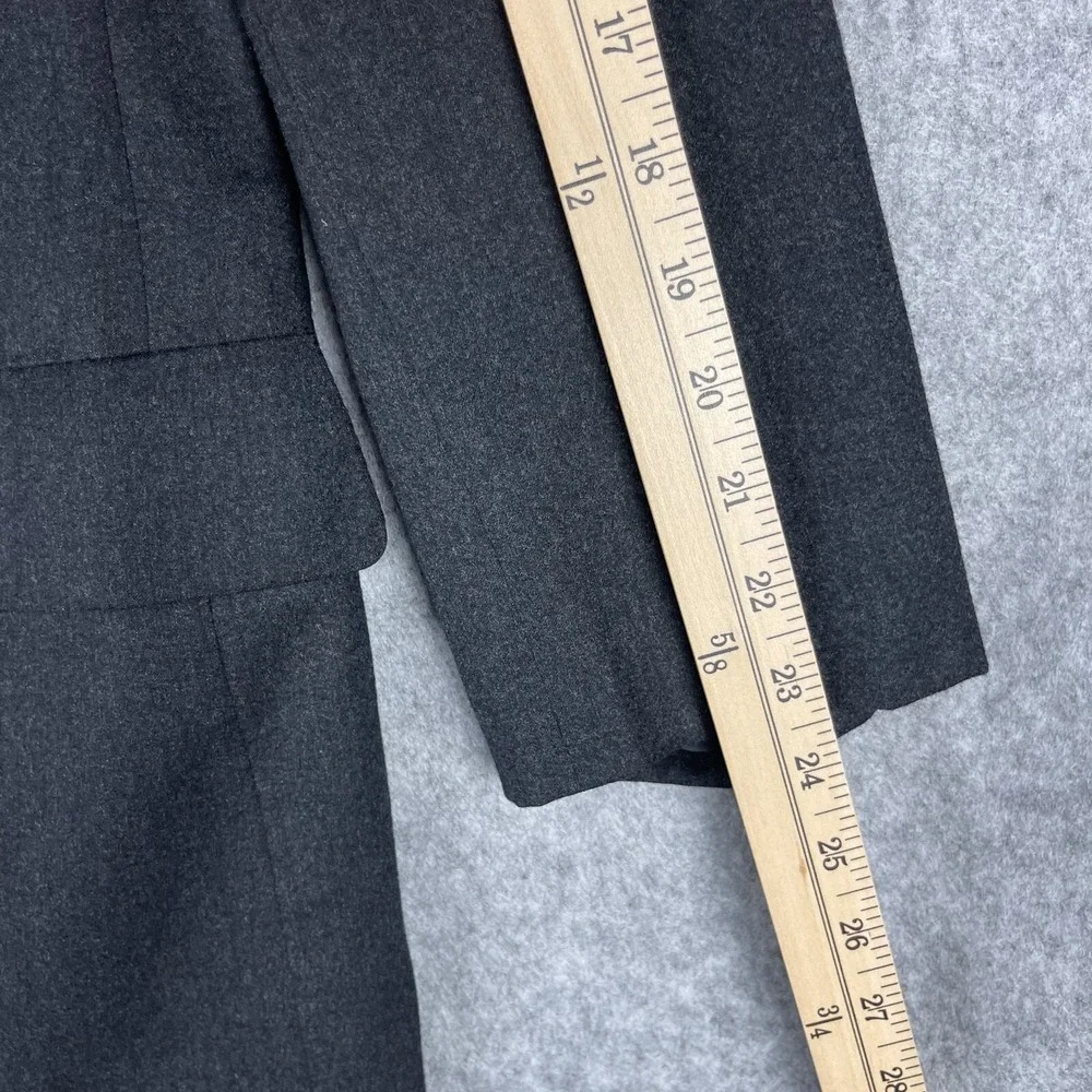 VTG Oxxford Blazer Sport Coat Men 41R Charcoal Black Fawnskin Wool 2 Button 80s